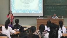 加拿大乔治布朗学院幼教系师生来谈球吧访问
